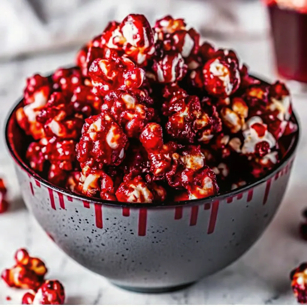 Bloody Red Velvet Popcorn